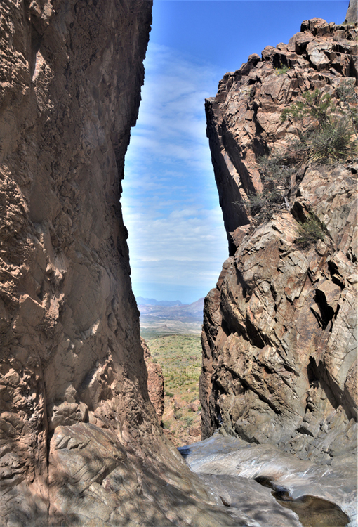 along the window trail